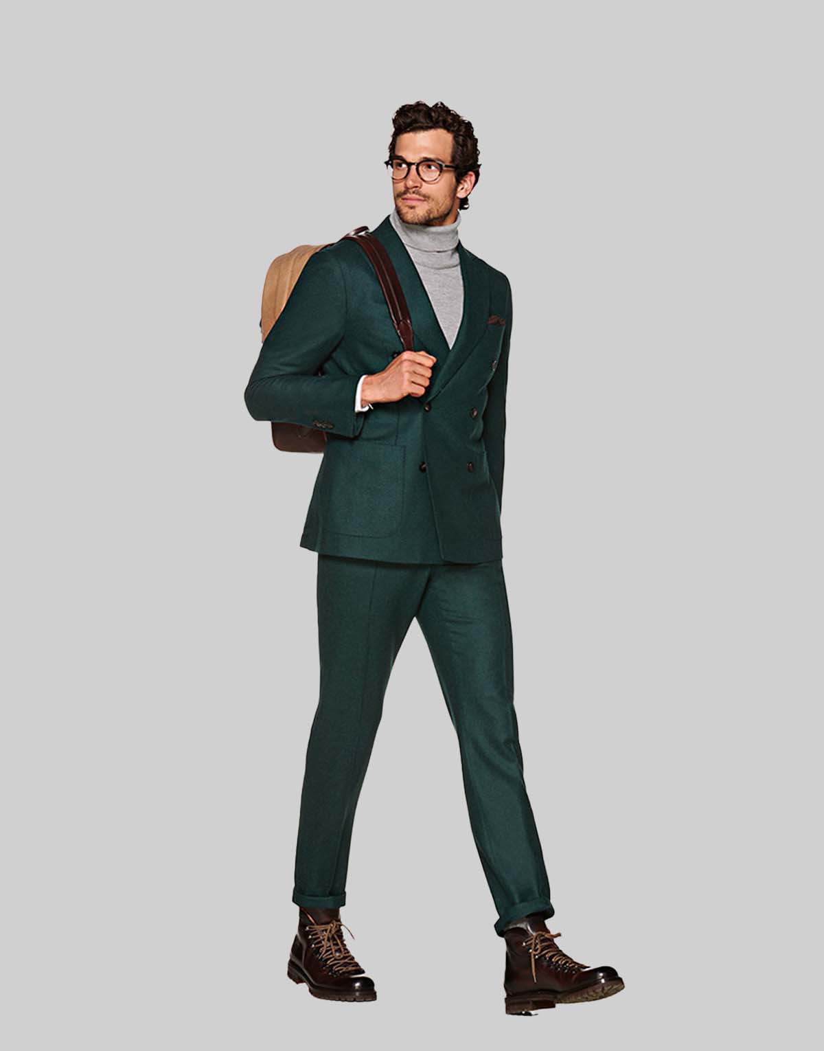 Custom Olive Green Suit Set-s8810